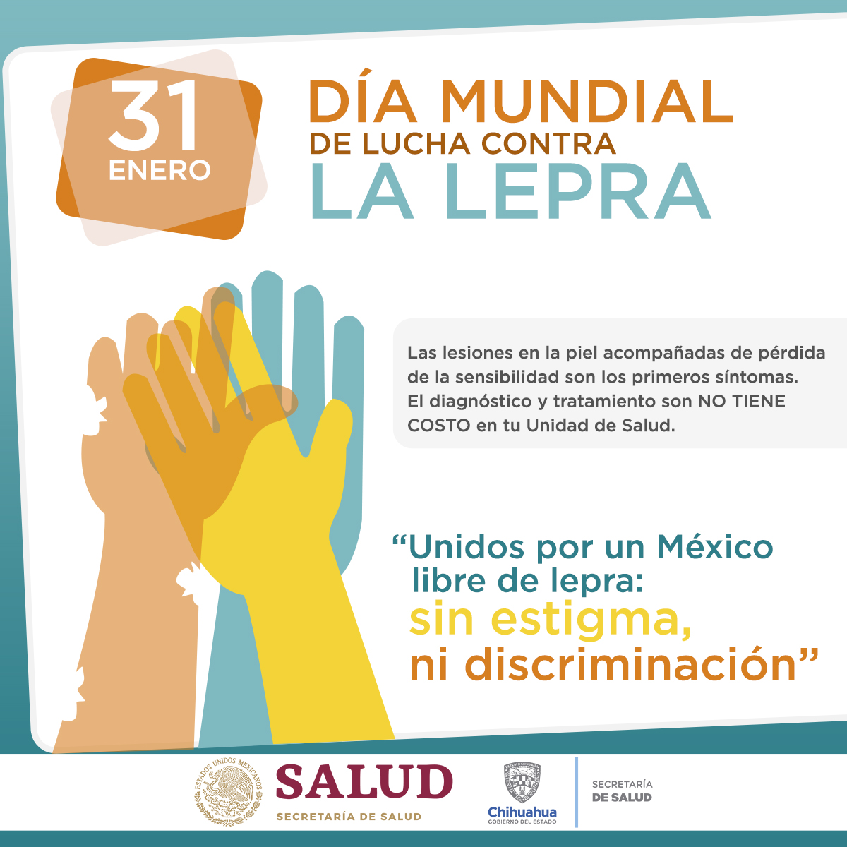 Conmemora Secretaría de Salud el Día Mundial de Lucha contra la Lepra