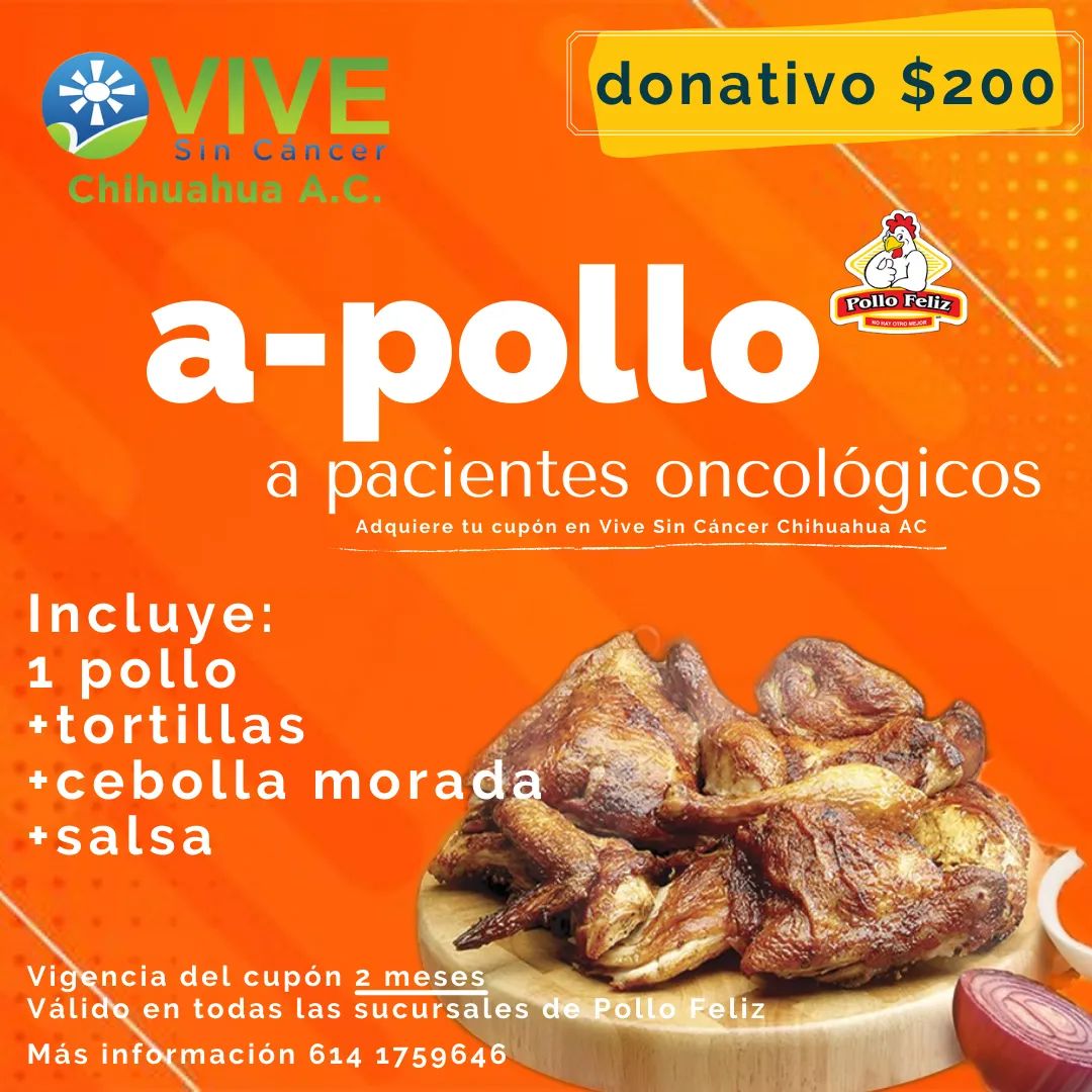 A-pollo en beneficio de Vive sin Cáncer Chihuahua |