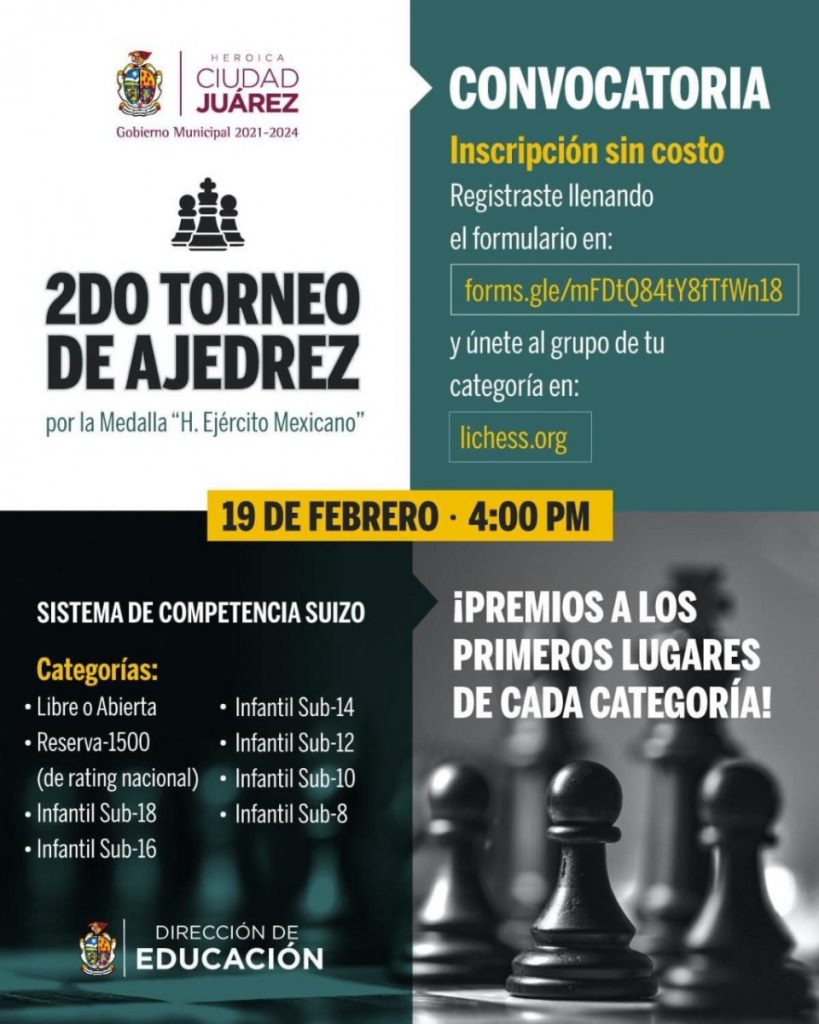 Exitosa convocatoria al Torneo de Ajedrez que a la vez fomenta la lectura